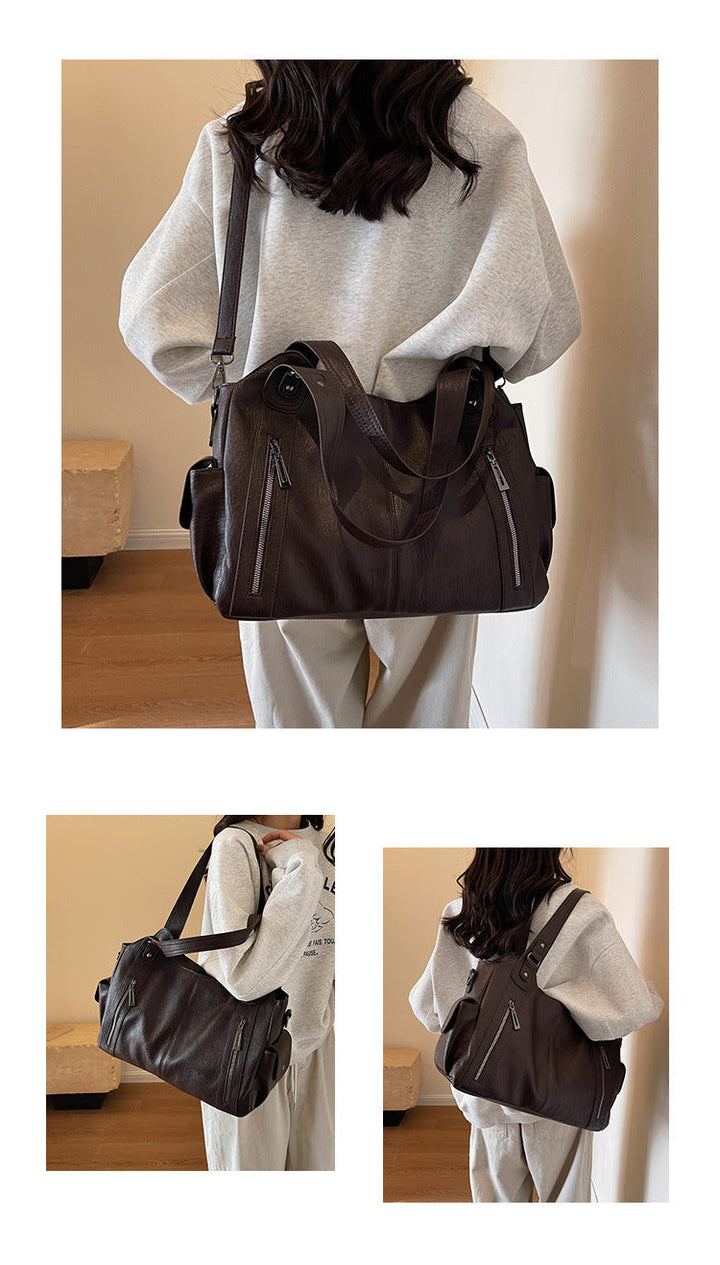 Camille | Large Vegan Shoulder Bag