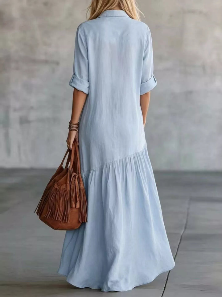 Georgia | Button-Front Maxi Dress