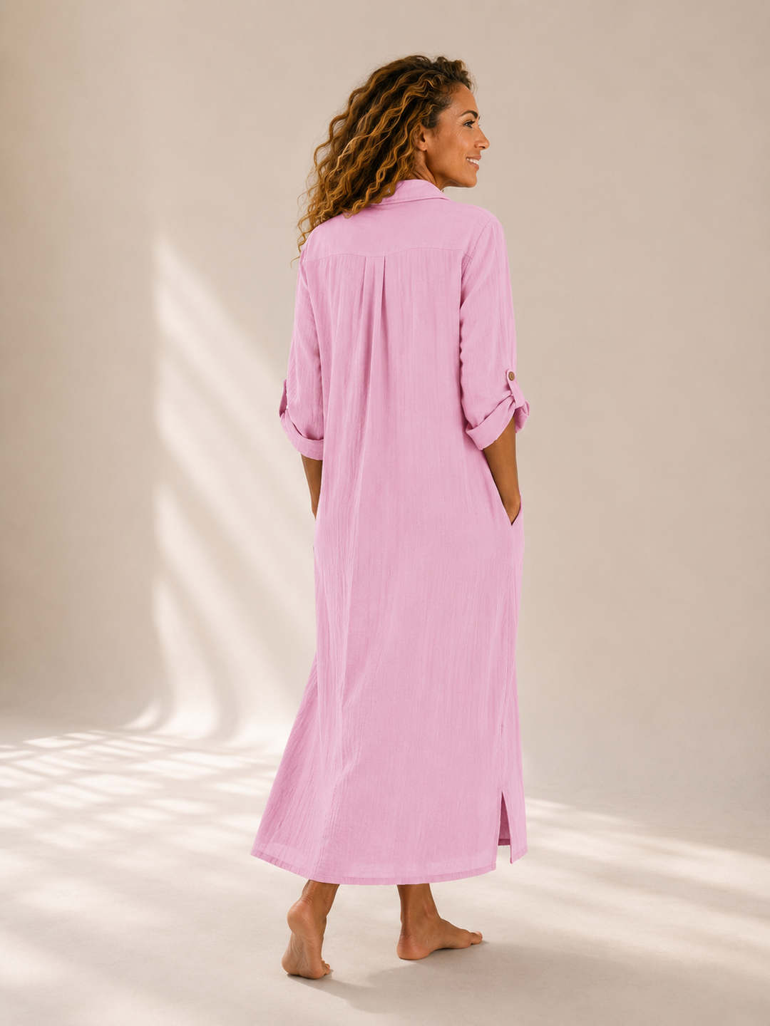 Romy | Oversized Linen Shirt Dress