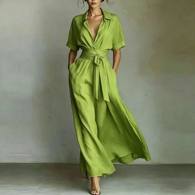 Corinne | Collared Maxi Dress