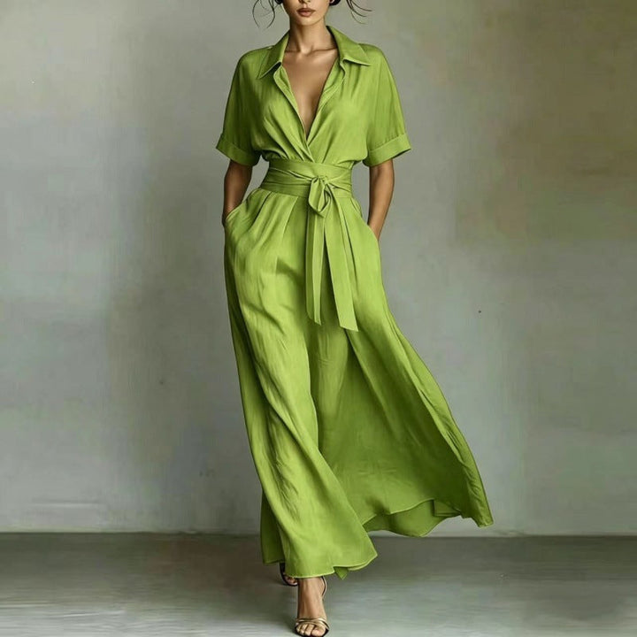 Corinne | Collared Maxi Dress