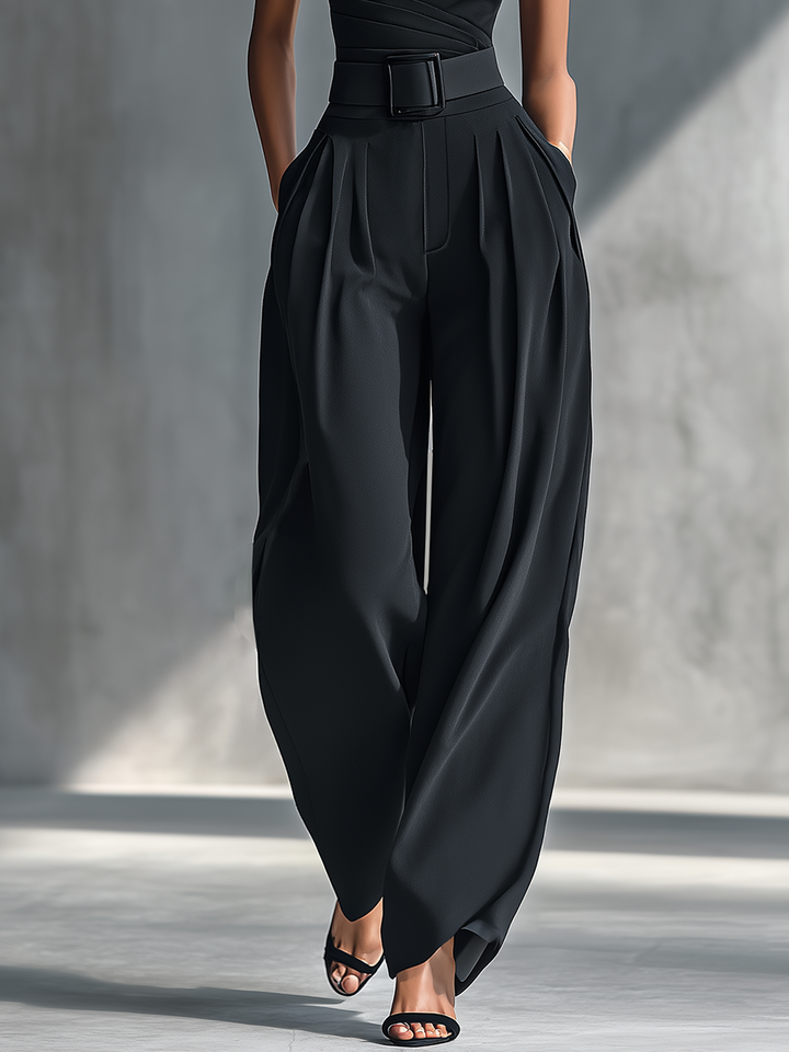 Nina | Knit Top & Wide-Leg Pants Set