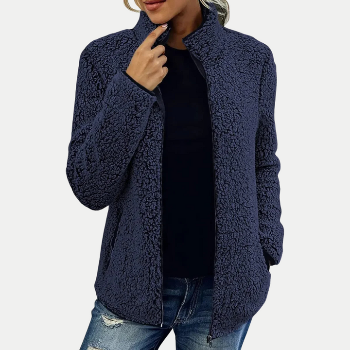 Women's Fleece Jacket | Textured Surface Pattern