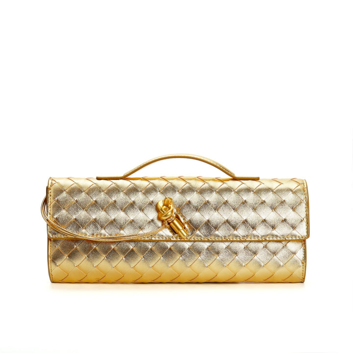 Elowen | Braided Leather Clutch