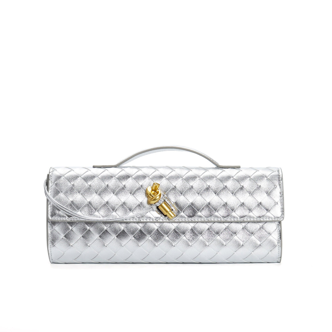 Elowen | Braided Leather Clutch