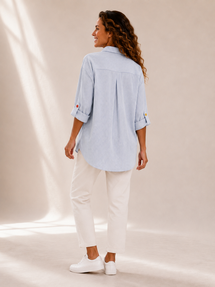 Billie | Striped Denim Overshirt
