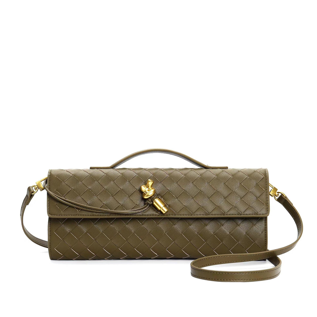 Elowen | Braided Leather Clutch