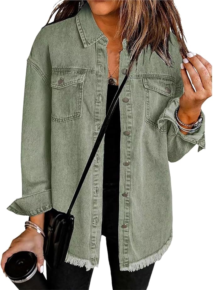 Women’s Jacket | Oversized Button Front