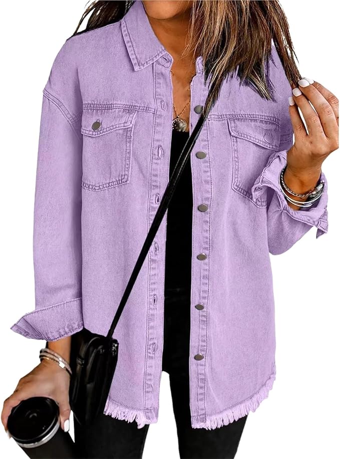 Women’s Jacket | Oversized Button Front