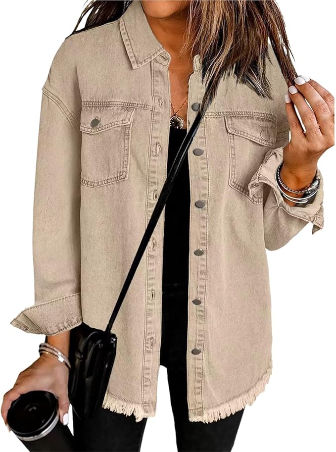 Women’s Jacket | Oversized Button Front