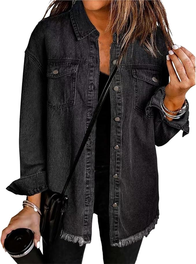 Women’s Jacket | Oversized Button Front