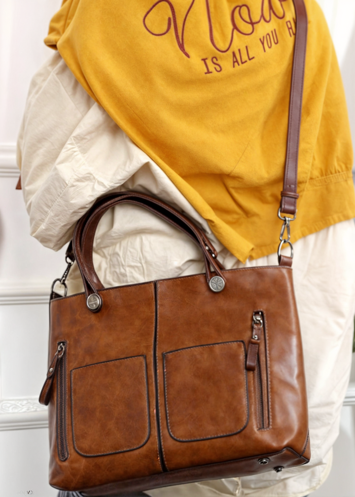 Elsa | Medium Shoulder Bag with Double Handles