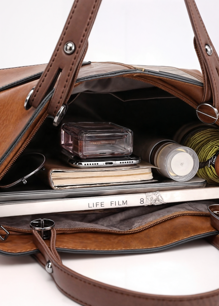 Elsa | Medium Shoulder Bag with Double Handles