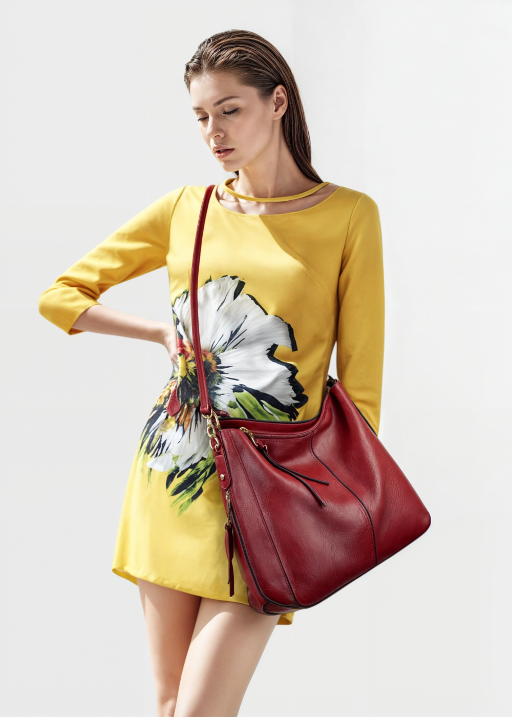 Bianca | Large Vegan Leather Shoulder Bag