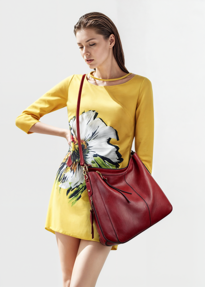 Bianca | Large Vegan Leather Shoulder Bag