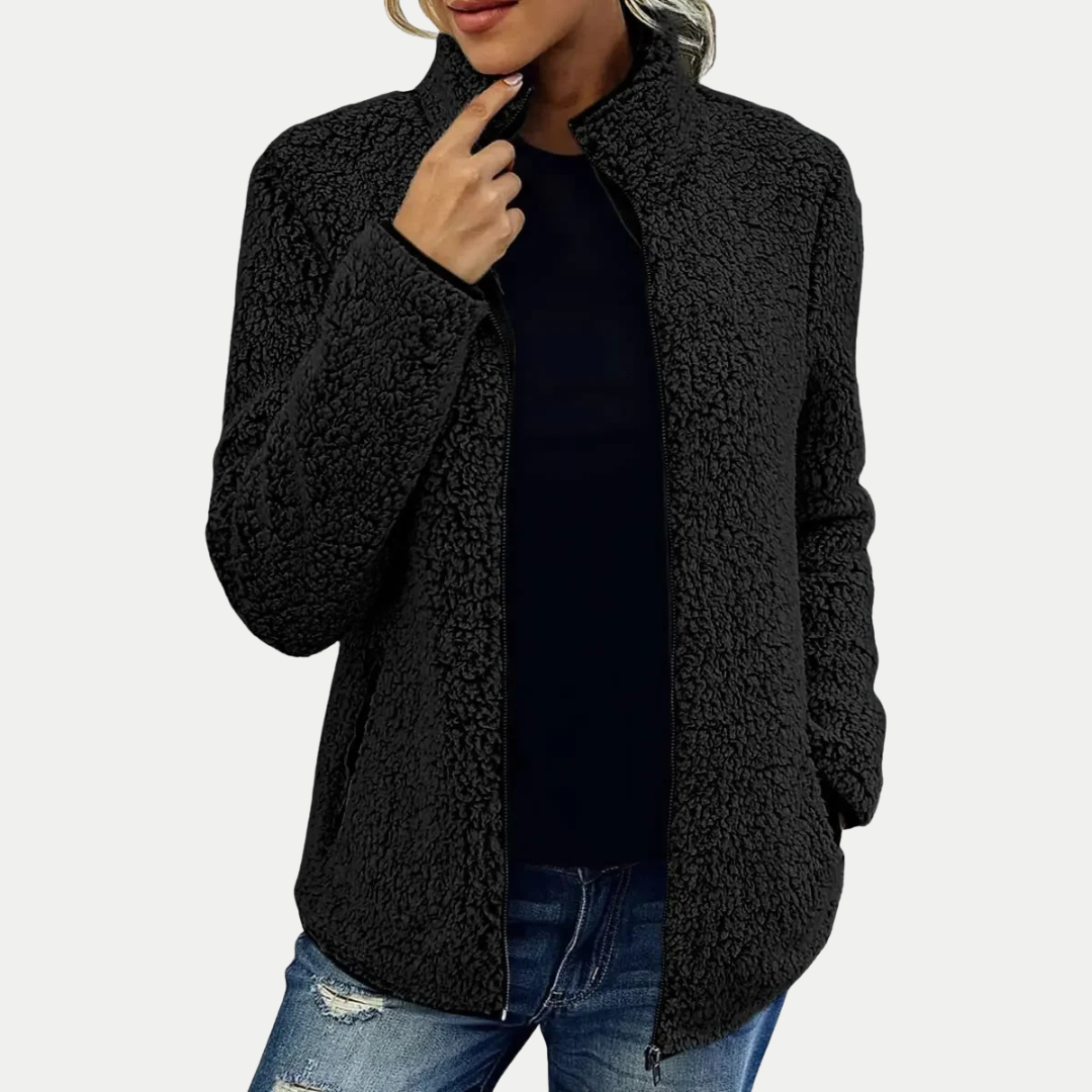 Women's Fleece Jacket | Textured Surface Pattern