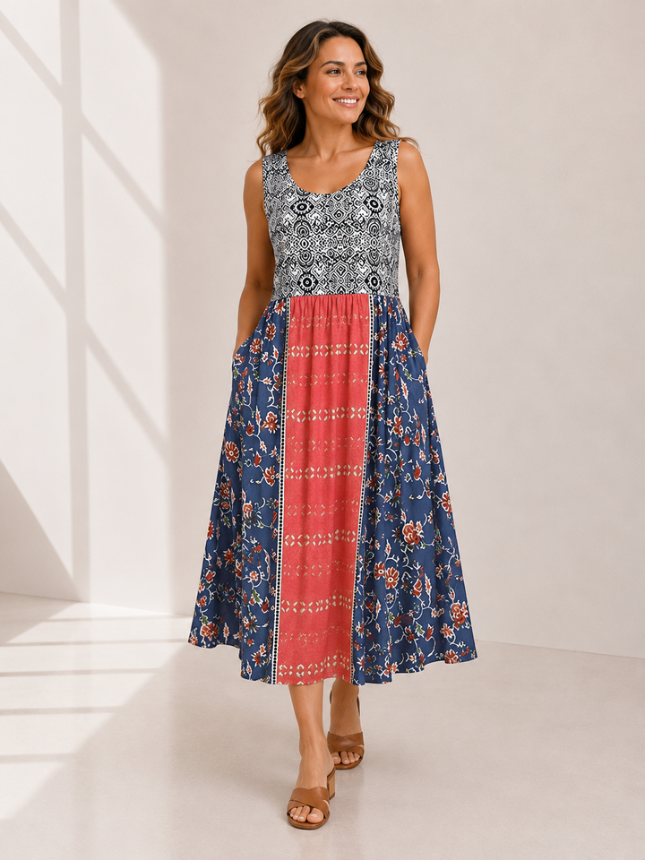 Bo | Boho Floral Pocket Sundress