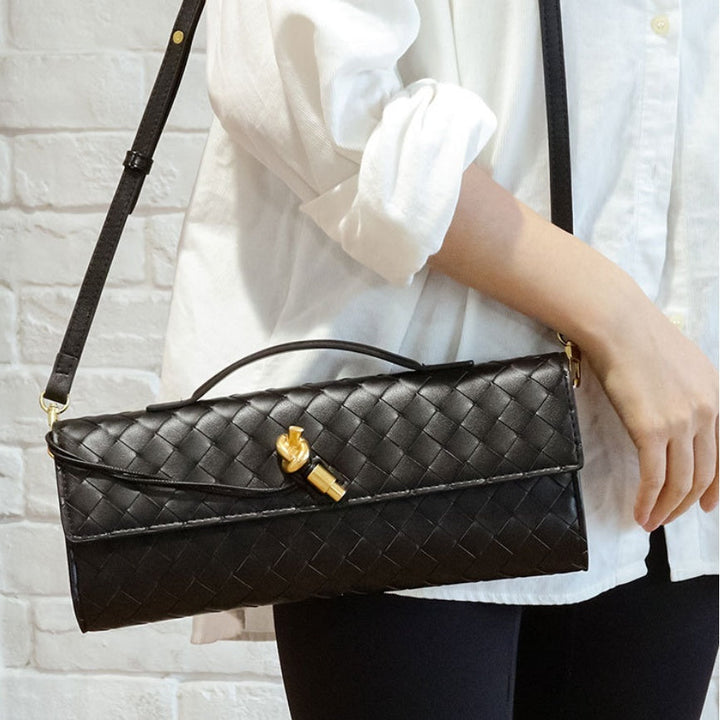 Elowen | Braided Leather Clutch
