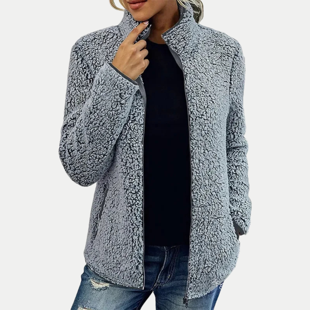 Women's Fleece Jacket | Textured Surface Pattern