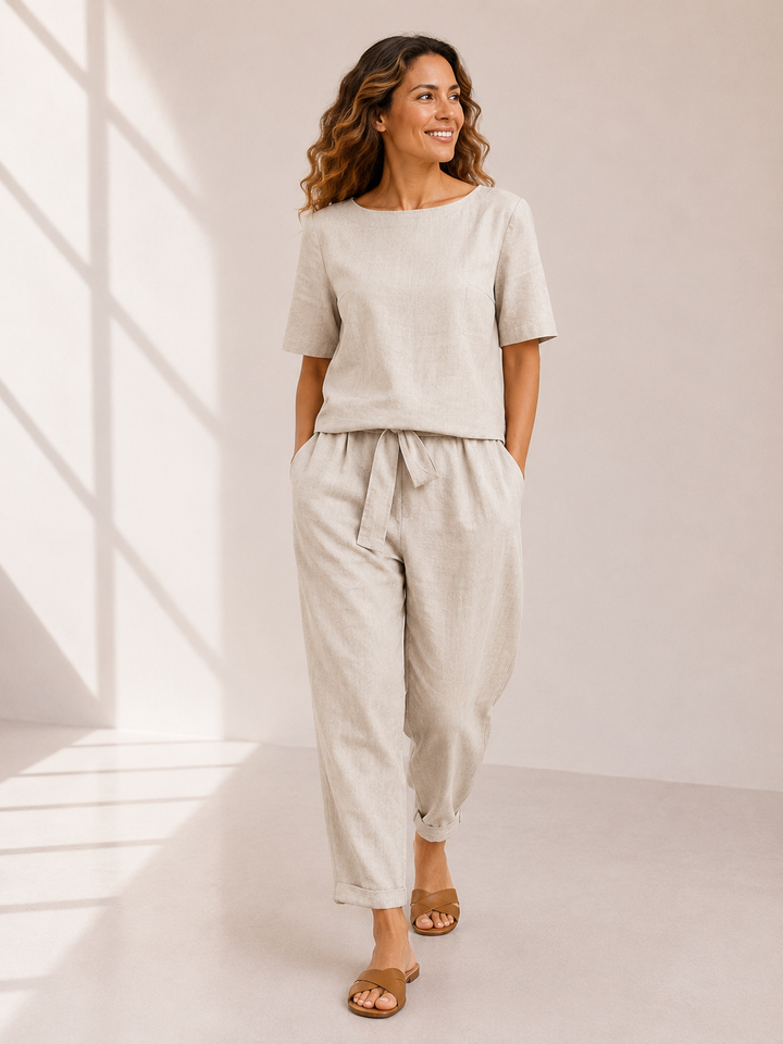 Rena | Tie-Waist Retro Set