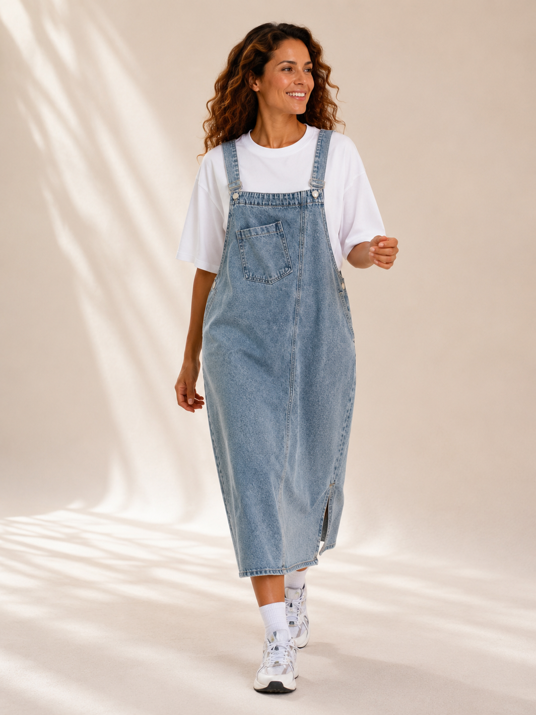 Dana | Sleeveless Denim Strap Dress