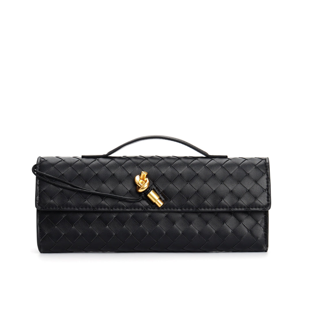 Elowen | Braided Leather Clutch