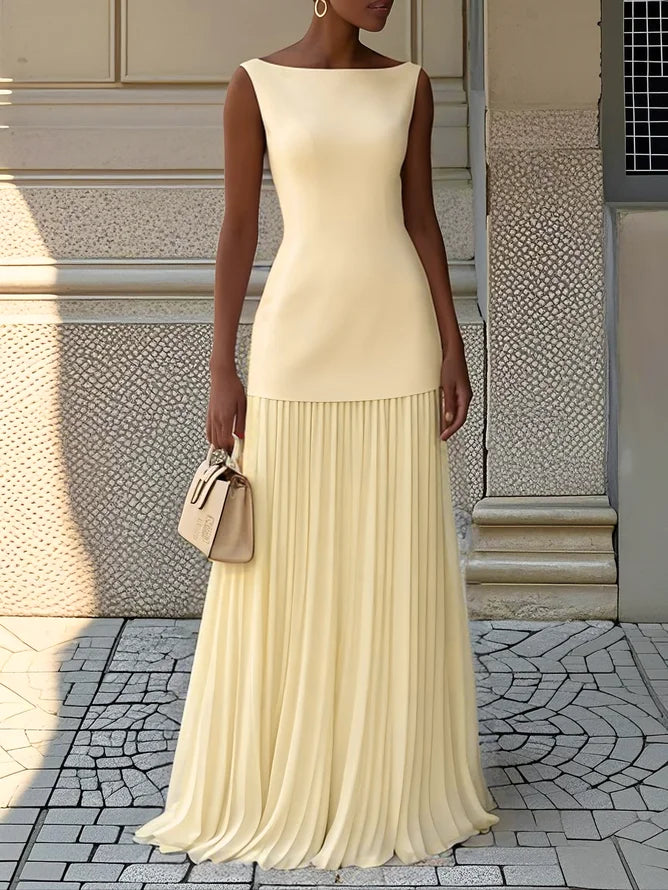 Micaela | Pleated Maxi Dress