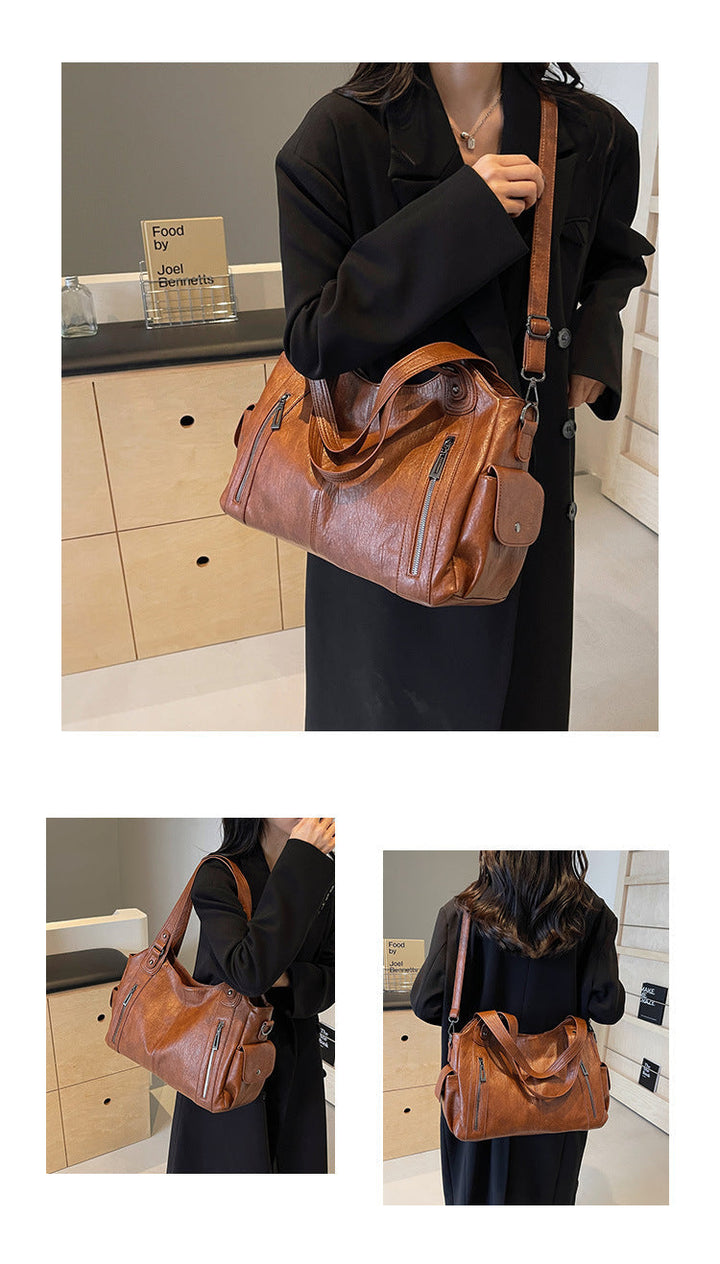 Camille | Large Vegan Shoulder Bag