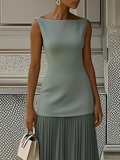 Micaela | Pleated Maxi Dress