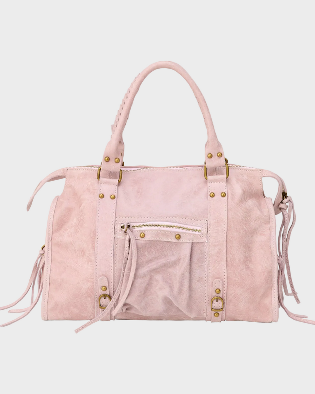 Fiora | Vanilla Pink Leather Tote