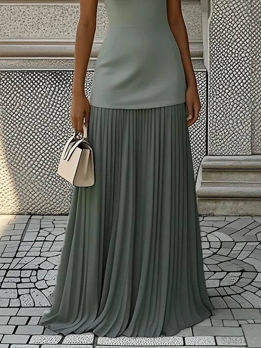 Micaela | Pleated Maxi Dress