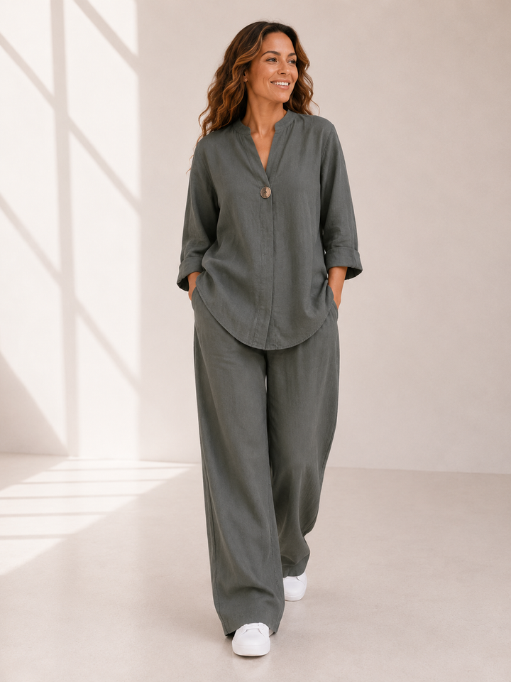Lumi | Blouse & Wide-Leg Set