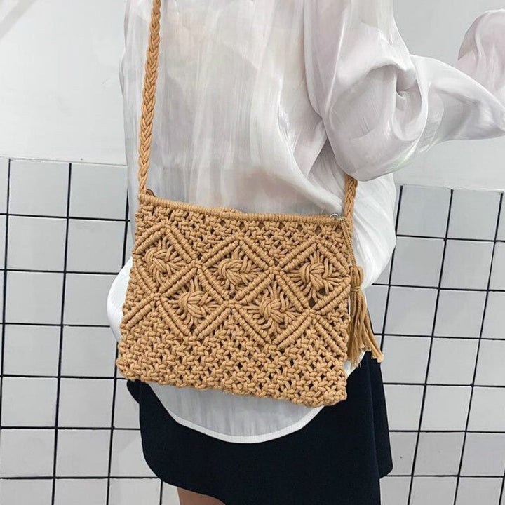 Gina | Handwoven Boho Shoulder Bag