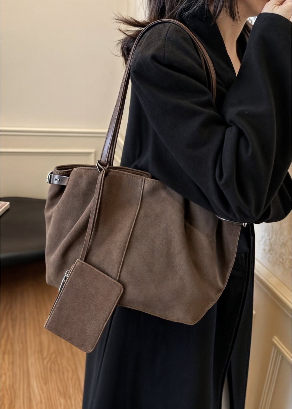 Allana | Soft Suede Shoulder Bag