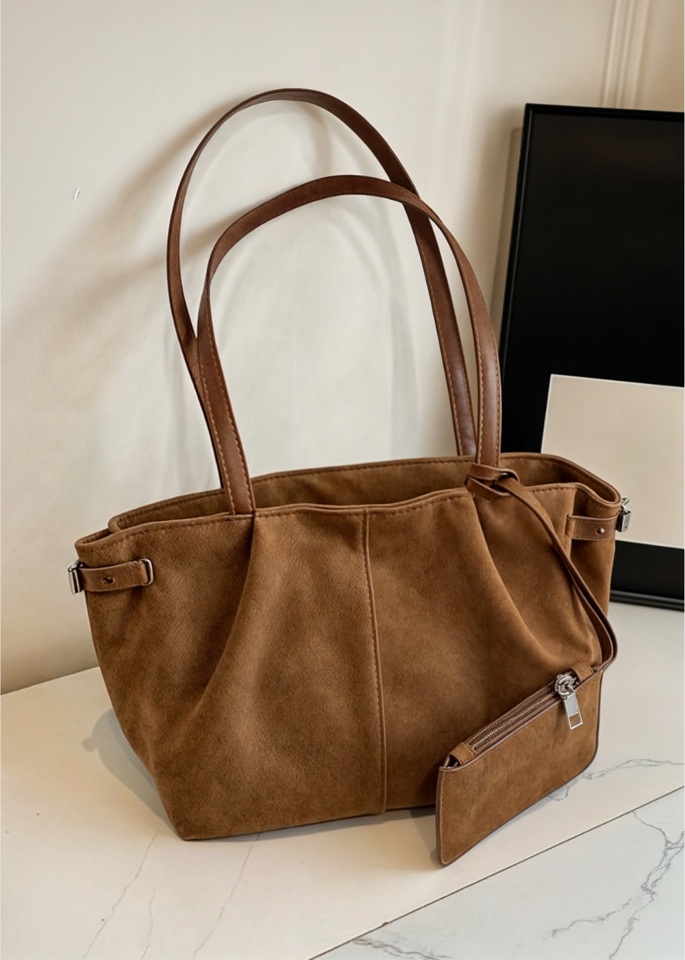 Allana | Soft Suede Shoulder Bag