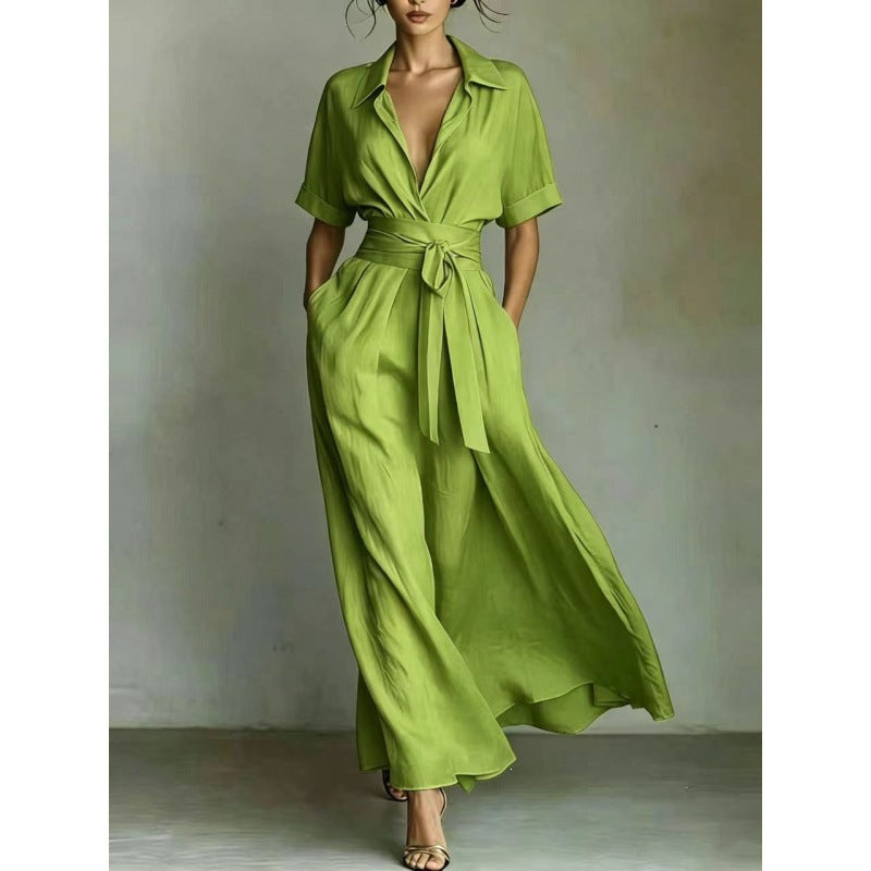 Corinne | Collared Maxi Dress