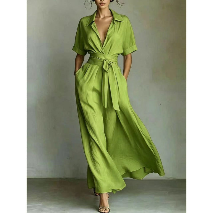 Corinne | Collared Maxi Dress