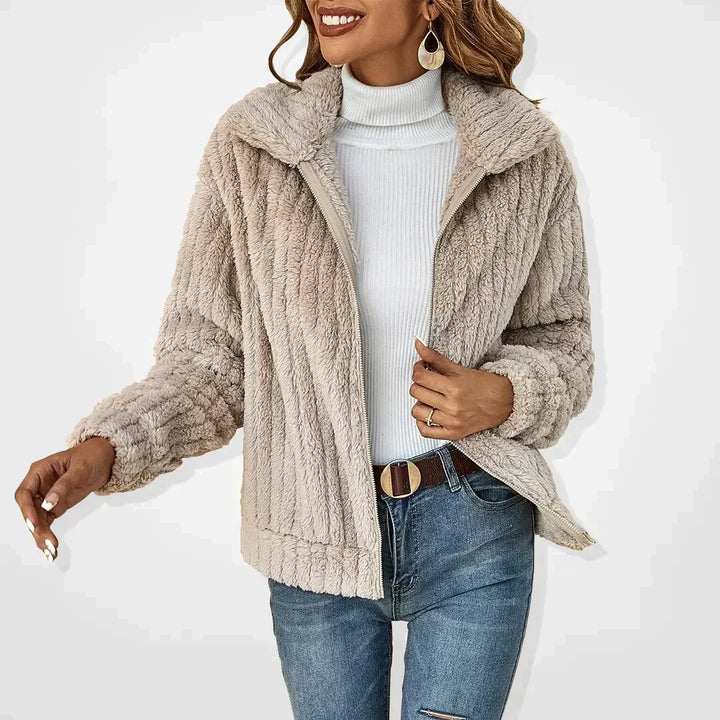 Women’s Jacket | Zip Front Textured