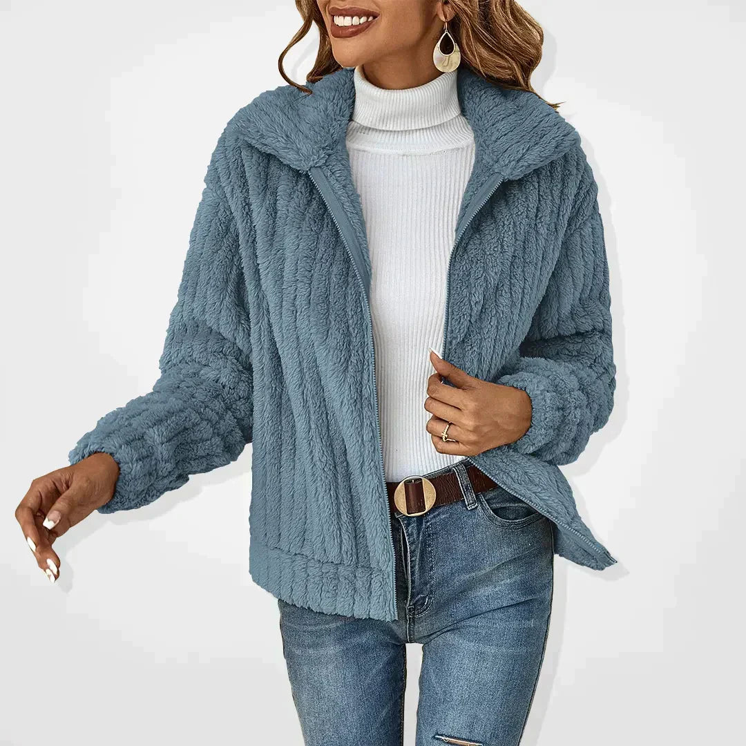 Women’s Jacket | Zip Front Textured