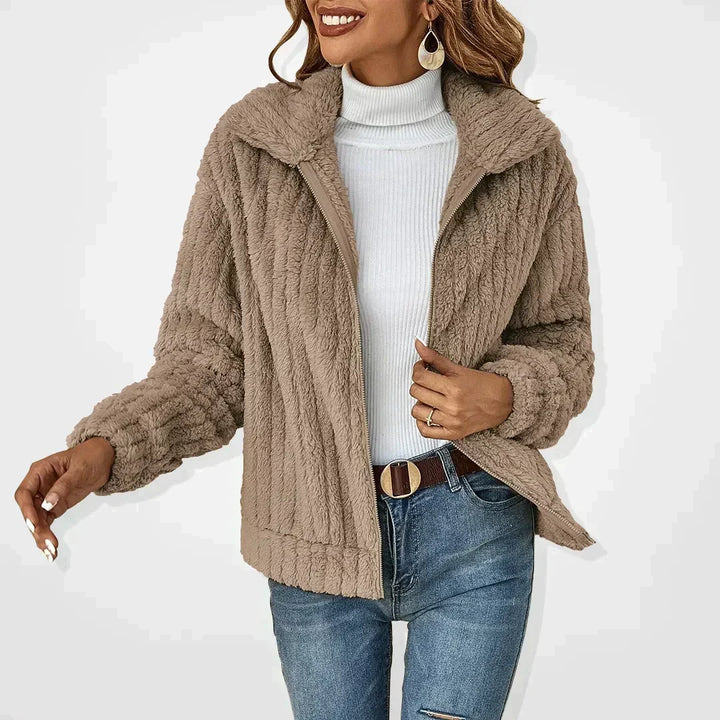 Women’s Jacket | Zip Front Textured