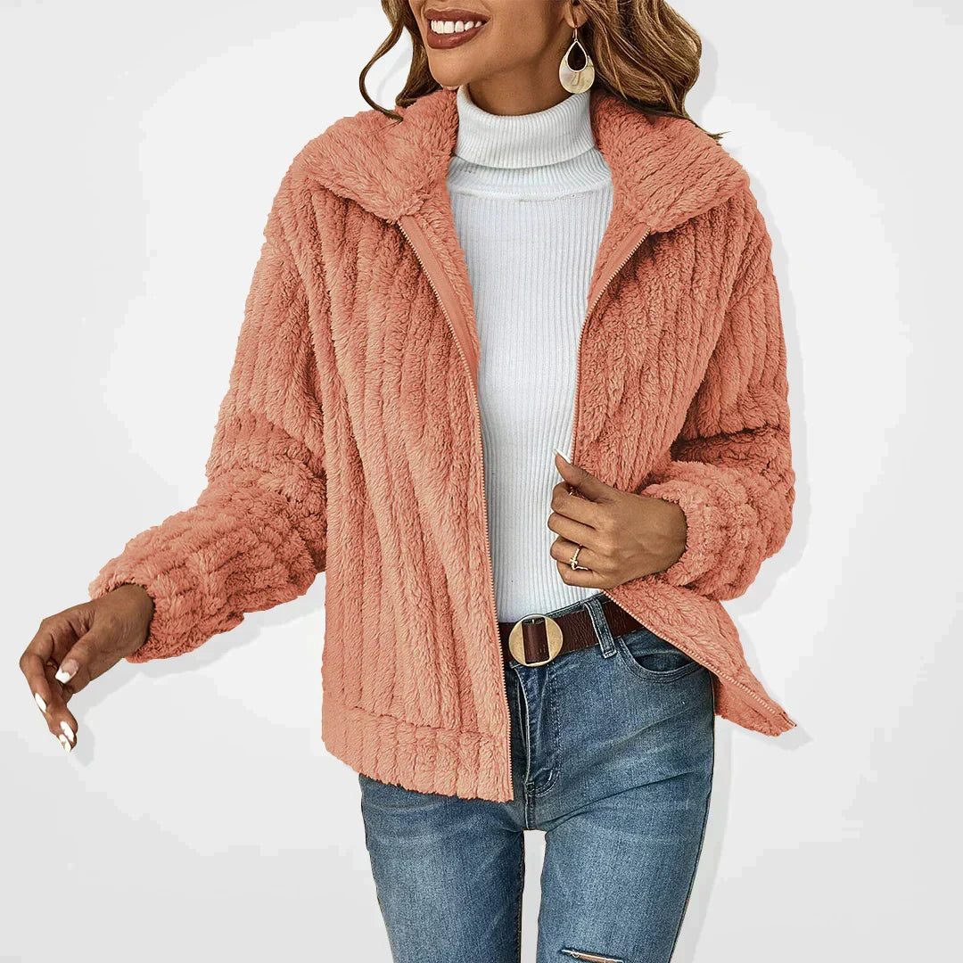 Women’s Jacket | Zip Front Textured