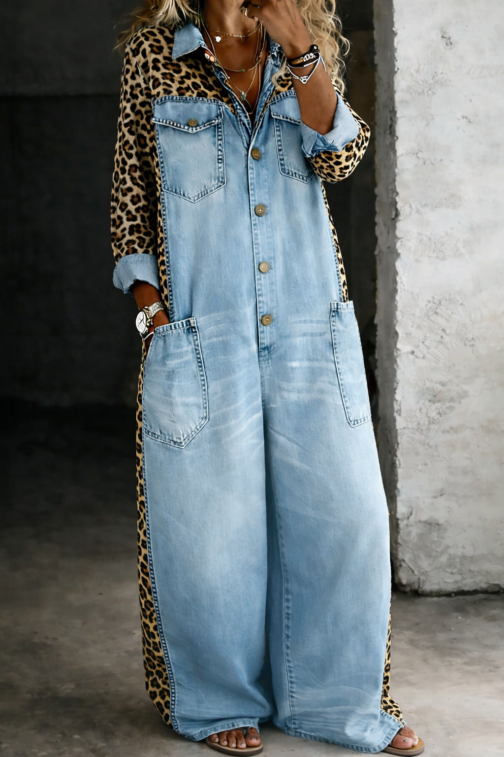 Sienna | Modern Relaxed Denim Jumpsuit