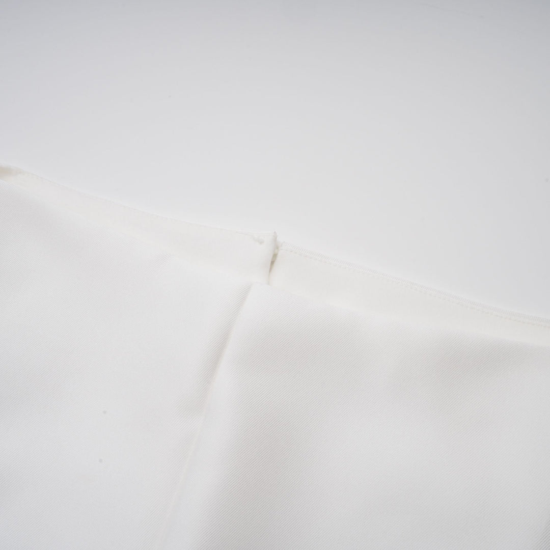 Amandine | Open-Back Pleated Midi Dress