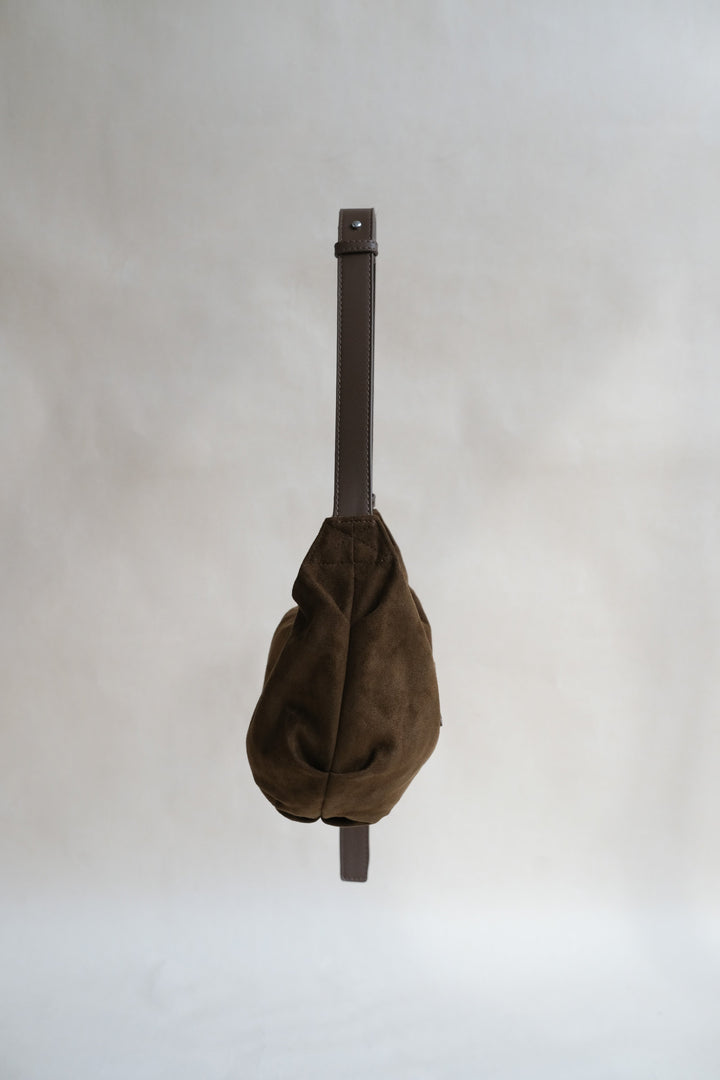 Suki | Black Suedette Dumpling Bag