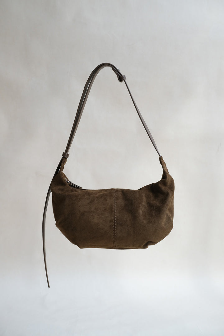 Suki | Black Suedette Dumpling Bag