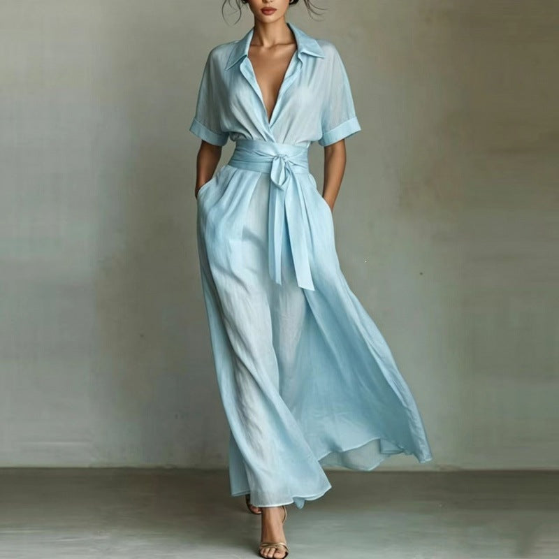 Corinne | Collared Maxi Dress