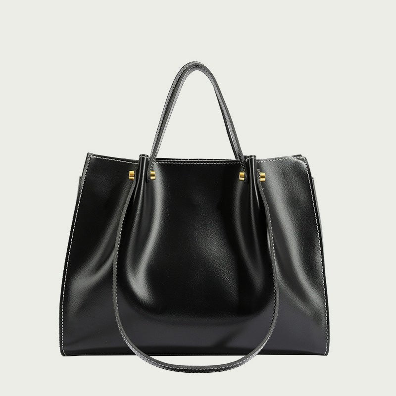 Shopper bag made of faux leather – Handmade & sustainable