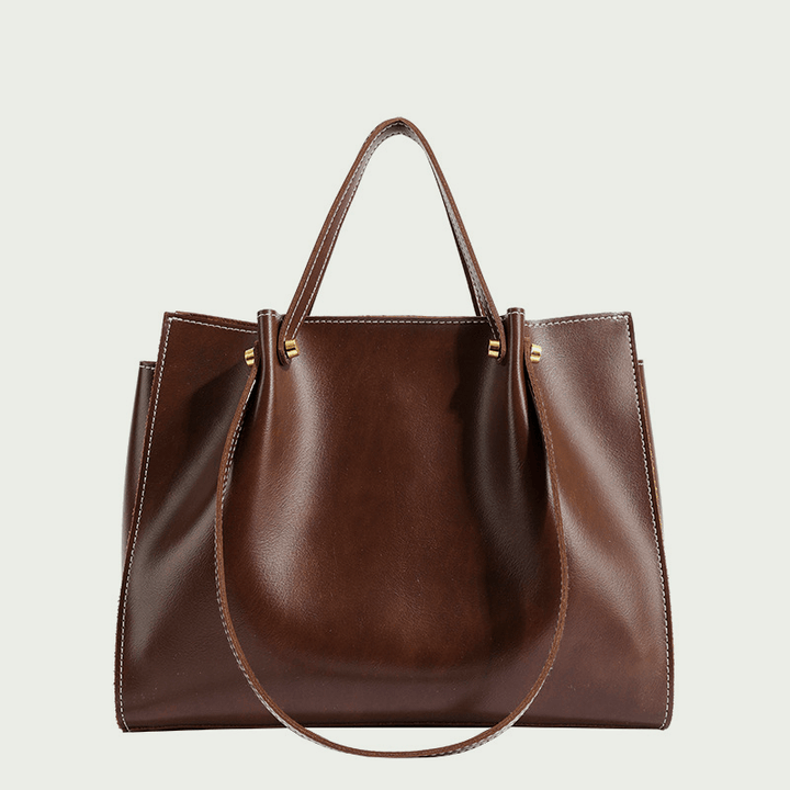 Shopper bag made of faux leather – Handmade & sustainable