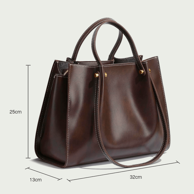Shopper bag made of faux leather – Handmade & sustainable