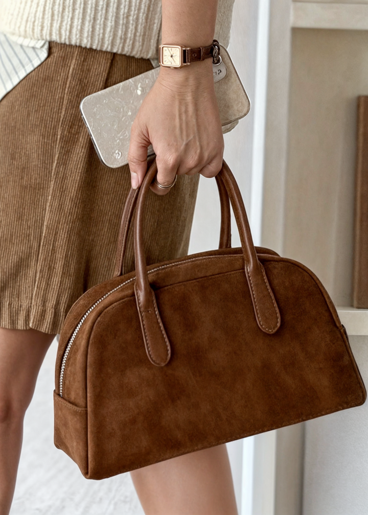 Ember | Small Suede Shoulder Bag